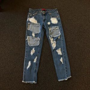 Ripped Denim Jeans